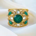 Emerald Royalty Cuff (Antique Gold) BRA001785